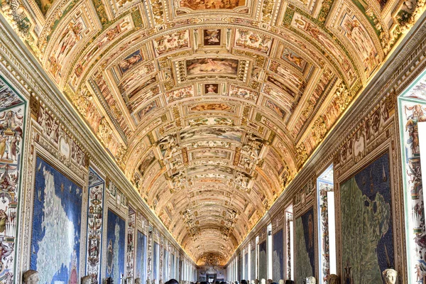 Ρώμη Ιταλία Νοεμβρίου 2022 Galleria Della Carte Geografiche Gallery Maps — Φωτογραφία Αρχείου