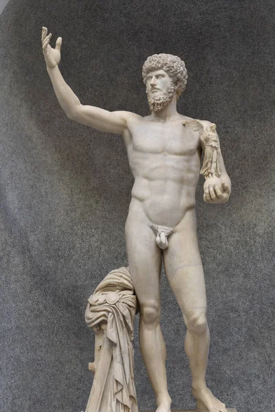 Rzym Włochy Lis 2022 Marmurowe Rzeźby Popiersia Muzeum Chiaramonti Muzea — Zdjęcie stockowe