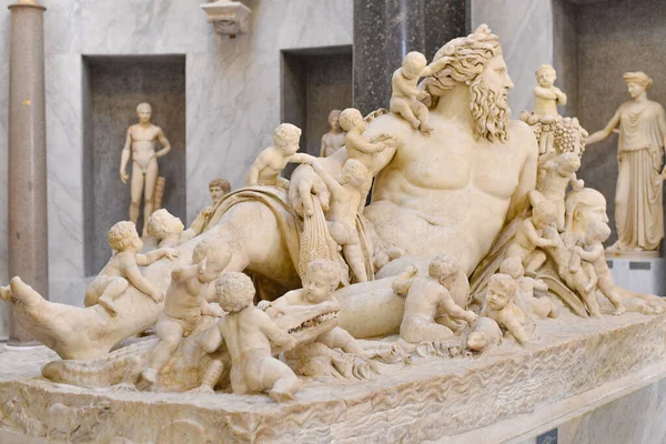 Roma Italia Nov 2022 Esculturas Bustos Mármol Museo Chiaramonti Museos — Foto de Stock