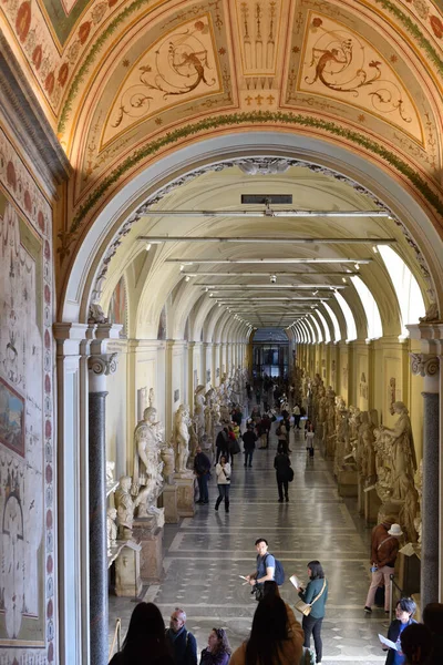 Řím Itálie Listopadu 2022 Mramorové Sochy Busty Muzeu Chiaramonti Vatikánská — Stock fotografie