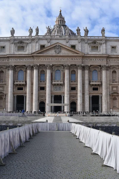 Рим Італія Листопада 2022 Року Базиліка Святого Петра Площі Святого — стокове фото