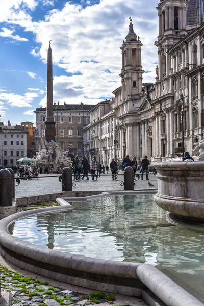 Rzym Włochy Lis 2022 Fontanna Neptuna Piazza Navona Rzym — Zdjęcie stockowe