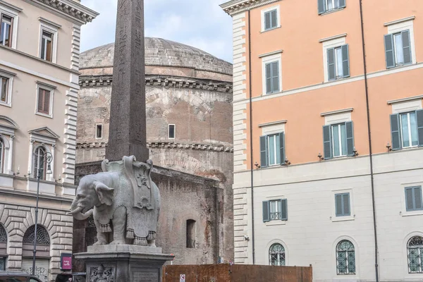 Rom Italien November 2022 Elefant Und Obelisk Der Minerva Obelisco — Stockfoto