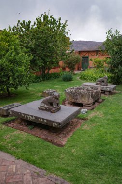 Cusco, Peru - 4 Aralık 2022 Hacienda Huayoccari Bahçeleri, Kutsal Vadi, Peru