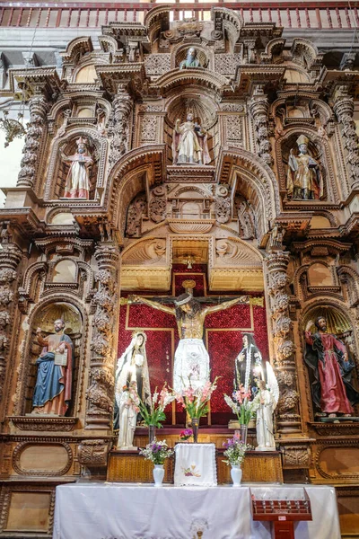 Cusco Perú Diciembre 2022 Altar Interior Iglesia Compañía Jesús — Foto de Stock
