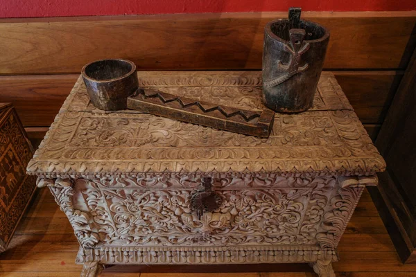ペルー クスコ 2222年12月4日 ハシエン ハヤコッカリで展示されている芸術と彫刻 — ストック写真