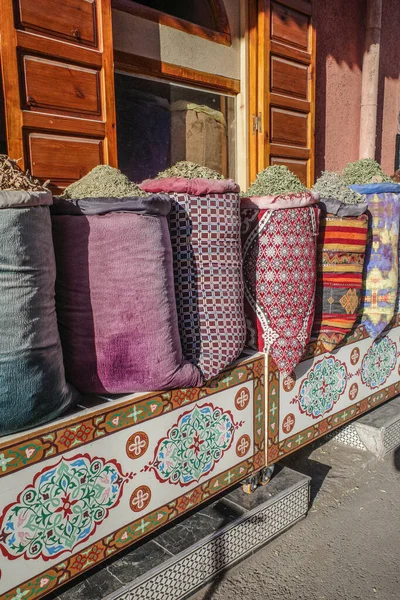 Μαρακές Morroco Φρέσκα Προϊόντα Προς Πώληση Στις Αγορές Του Μαρακές — Φωτογραφία Αρχείου