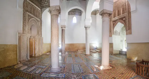 Marrakesch Marokko Februar 2023 Die Kammer Der Zwölf Säulen Den — Stockfoto
