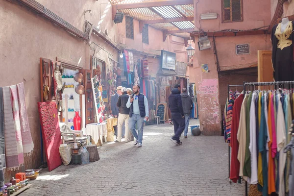 Marrkech Μαρόκο Φεβρουάριος 2023 Νωρίς Πρωί Στις Αγορές Του Μαρακές — Φωτογραφία Αρχείου