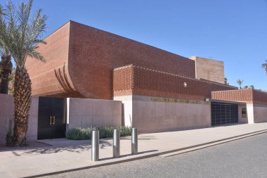 Marakeş, Fas - 24 Şubat 2023: Marakeş 'teki Yves Saint Laurent Müzesi