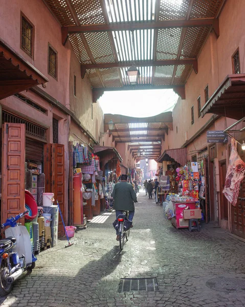 Marrkech Marokko Feb 2023 Vroege Ochtend Markten Van Marrakech Medina — Stockfoto
