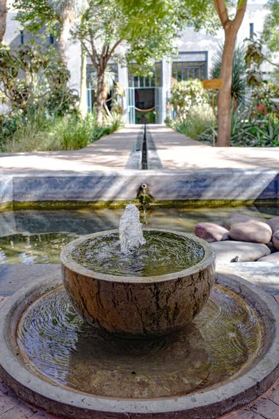 stock image Marrakech, Morocco - Feb 21, 2023: Le Jardin Secret (The Secret Garden), in the old medina of Marrakech