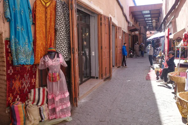 Marrakech Marruecos 2023 Artesanías Venta Mercado Del Zoco Marrakech —  Fotos de Stock