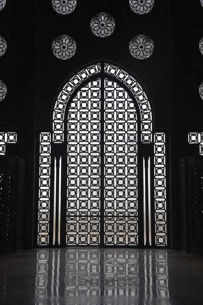 Casablanca Marokkó 2023 Február Iszlám Építészet Hassan Mecset Belsejében — Stock Fotó