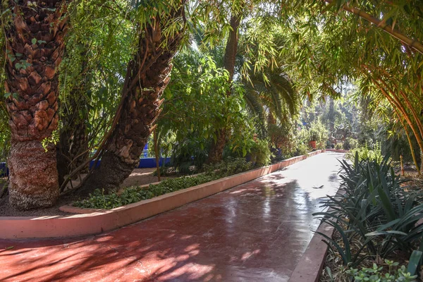 Marrakech Marrocos Fevereiro 2023 Majorelle Gardens Yves Saint Laurent Casa — Fotografia de Stock