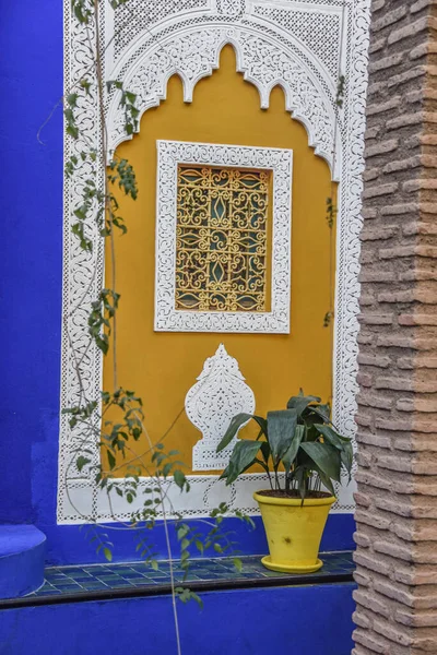 Marrakech Maroko Února 2023 Majorelle Gardens Yves Saint Laurent Casa — Stock fotografie