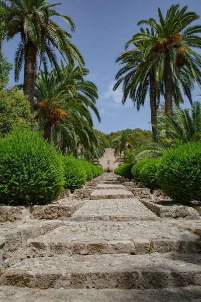 Mallorca Spanje Juli 2023 Historische Jardines Alfabia Botanische Tuinen Mallorca — Stockfoto