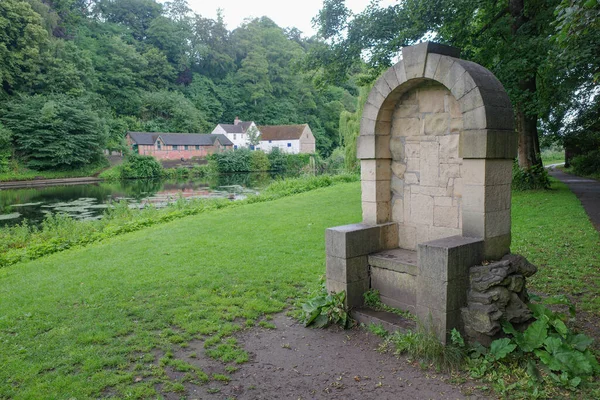 Durham Egyesült Királyság 2023 Július Stone Gargoyle Chair Banks River — Stock Fotó