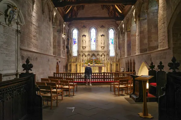 Bamburgh Inglaterra Julio 2023 Iglesia San Aidan Bamburgh Northumberland —  Fotos de Stock