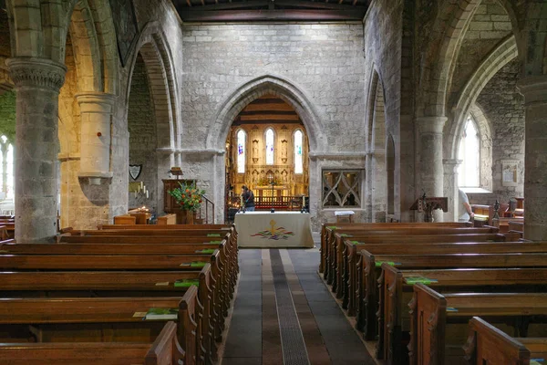 Bamburgh Inglaterra Julio 2023 Iglesia San Aidan Bamburgh Northumberland —  Fotos de Stock