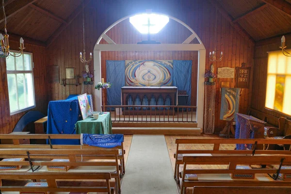 低ニュートン イギリス 2023 海による低ニュートンの聖メアリー教会 ノーサンブリア — ストック写真