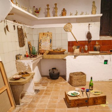 Mallorca, İspanya - 8 Ekim 2023: Sanatçı Juan Miro 'nun atölyesi ve atölyesi, Miro Vakfı Müzesi, Palma de Mallorca