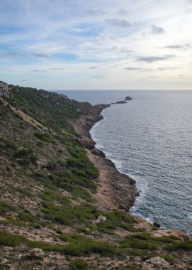 Mallorca, İspanya - 22 Ekim 2023: Cap de Cala Figuera Yarımadası