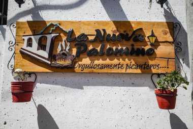 Arequipa, Peru - 4 Aralık 2023: Arequipa 'daki La Nueva Palomino Restoranı