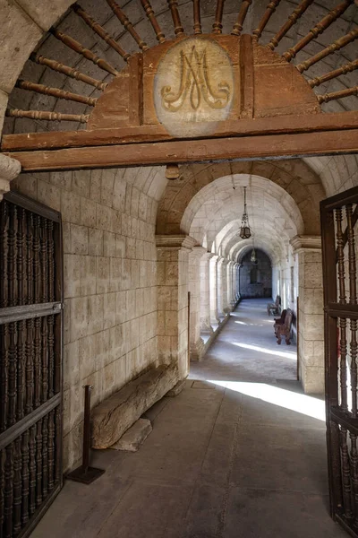 stock image Arequipa, Peru - 4 Dec, 2023: The cloisters of the Monasterio de Santa Teresa