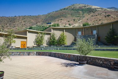 Santiago, Şili - 25 Kasım 2023: Haras de Pirque Vineyard ve şarap imalathanesi, Santiago, Şili
