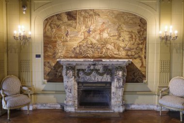 Valparaiso, Şili - 28 Kasım 2023: Palacio Baburthe Güzel Sanatlar Müzesi, Valparaiso