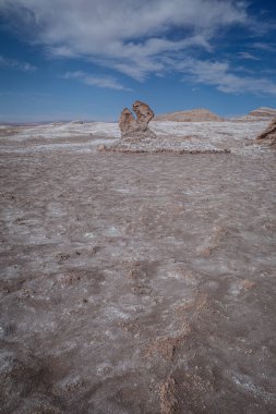 San Pedro de Atacama, Şili - 29 Kasım 2023: Ay Vadisi, Atacama Çölü 'ndeki Üç Marias kaya oluşumu