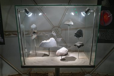 San Pedro de Atacama, Şili - 28 Kasım 2023: San Pedro de Atacama çölündeki Museo del Meteorite