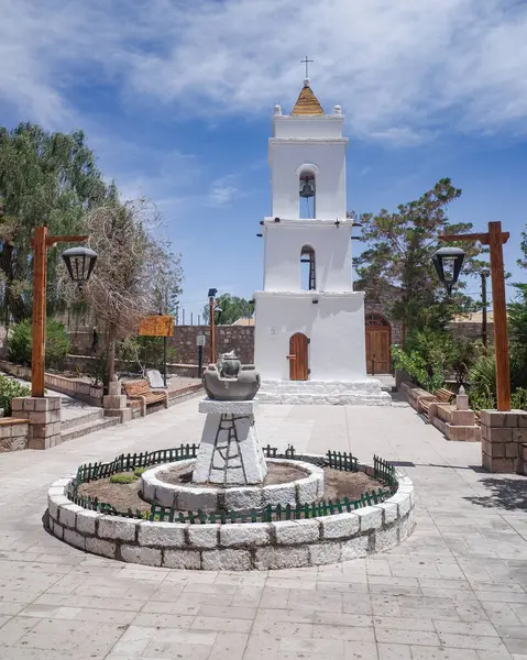 Atacama, Şili - 1 Aralık 2023: Iglesia de San Lucas Kilisesi, Tocanao