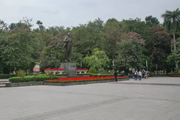 stock image Hanoi, Vietnam - 9 Feb, 2024: Statue of Vladimir Lenin in Lenin Park, Hanoi