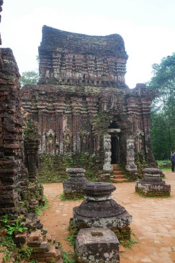 Hoi An, Vietnam - 6 Şubat 2024: Oğlum Hindu tapınağı Champa Krallığı sırasında inşa edildi, Vietnam