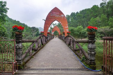 Hoi An, Vietnam - 6 Şubat 2024: Oğlum Hindu Tapınağı Kompleksi, Vietnam