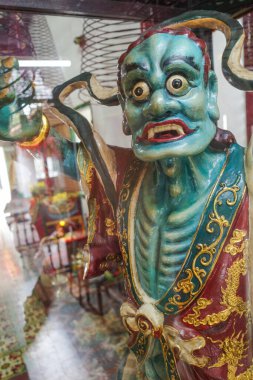 Hoi An, Vietnam - 7 Şubat 2024: Phuoc Kien Hoi Quan, Fukien Çin Cemaati Toplantı Salonu ve Tapınağı, Hoi An Old Quarter
