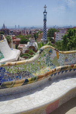 Barselona, İspanya - 28 Temmuz 2024: Katalan mimar Antoni Gaudi, İspanya