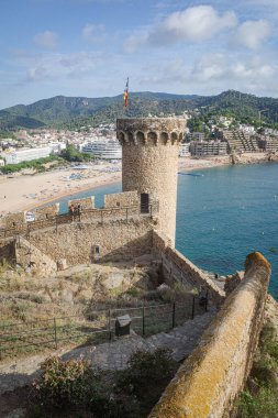 Tossa de Mar, İspanya - 1 Eylül 2024: Tossa de Mar, Costa Brava, Katalonya