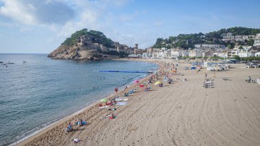 Tossa de Mar, İspanya - 1 Eylül 2024: Tossa de Mar, Costa Brava, Katalonya