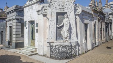 Buenos Aires, Argentina - 18 Nov, 2024: The tomb of Rufina Cambaceres in the Recoleta Cemetery clipart