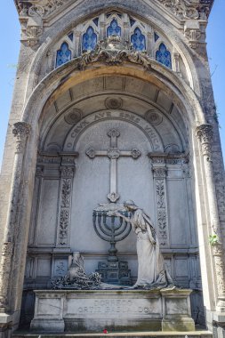Buenos Aires, Arjantin - 18 Kasım 2024: Recoleta Mezarlığı, Arjantin 'deki en önemli ve ünlü mezarlık