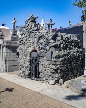 Buenos Aires, Arjantin - 18 Kasım 2024: Recoleta Mezarlığındaki General Tomas Guido 'nun mezarı