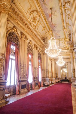Buenos Aires, Arjantin - 18 Kasım 2024: Buenos Aires 'teki Teatro Colon opera binasının içi