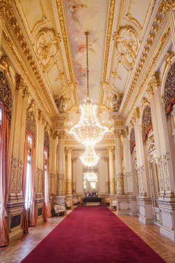 Buenos Aires, Arjantin - 18 Kasım 2024: Buenos Aires 'teki Teatro Colon opera binasının içi