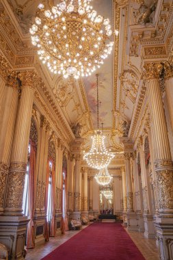 Buenos Aires, Arjantin - 18 Kasım 2024: Buenos Aires 'teki Teatro Colon opera binasının içi