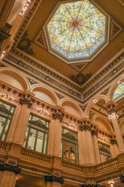 Buenos Aires, Argentina - 18 Nov, 2024: The interior of Teatro Colon opera house in Buenos Aires clipart