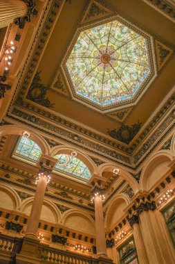 Buenos Aires, Arjantin - 18 Kasım 2024: Buenos Aires 'teki Teatro Colon opera binasının içi