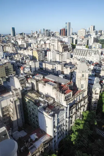 Buenos Aires, Arjantin - 22 Kasım 2024: Plaza Congreso 'nun ve Palacio Barolo' dan Buenos Aires 'in hava manzarası